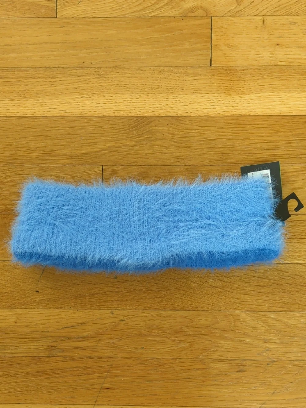 kate spade New York Blue Multi Colorblock Fuzzy Headband One Size